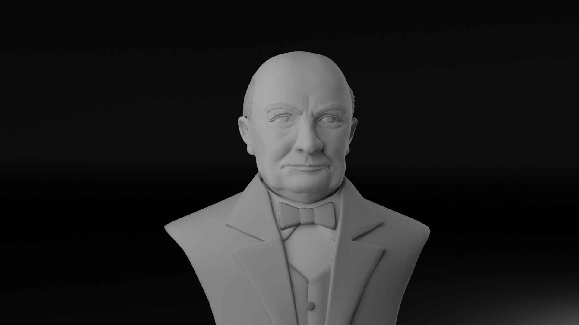 Winston Churchill 3D model_22