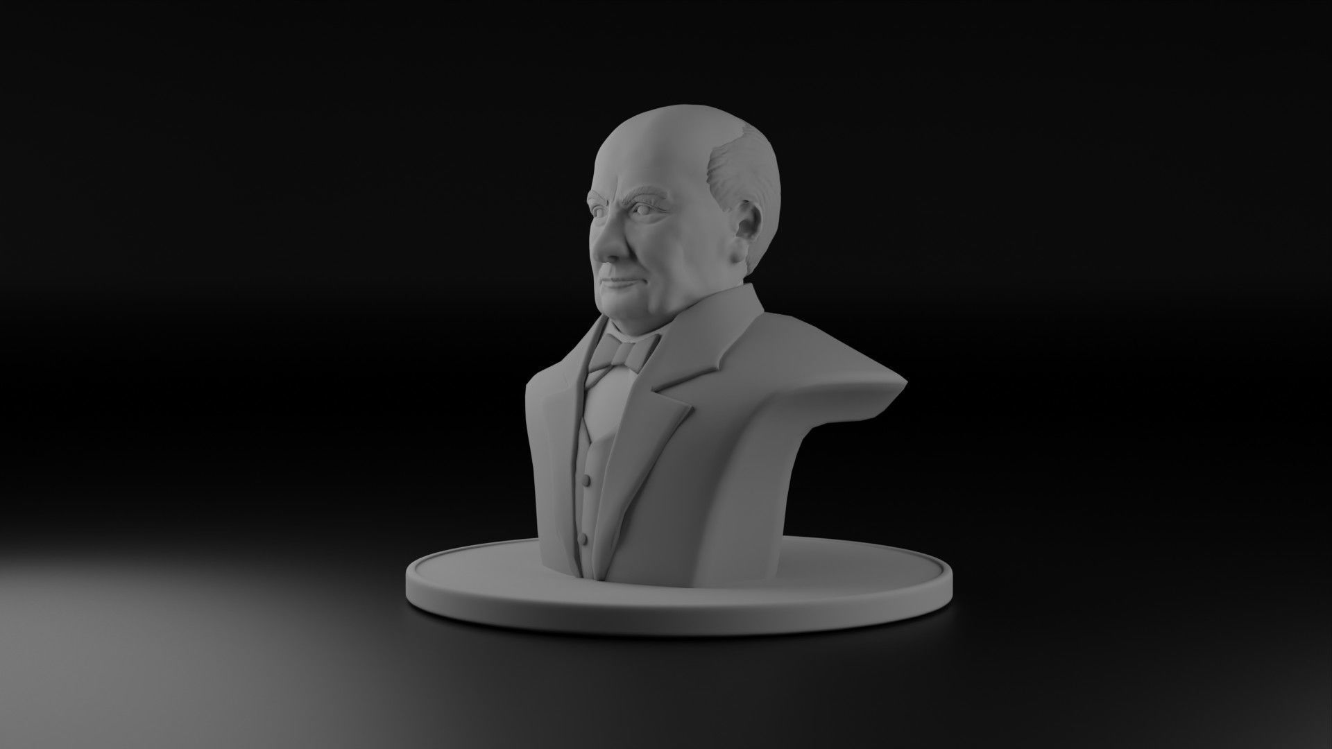 Winston Churchill 3D model_14