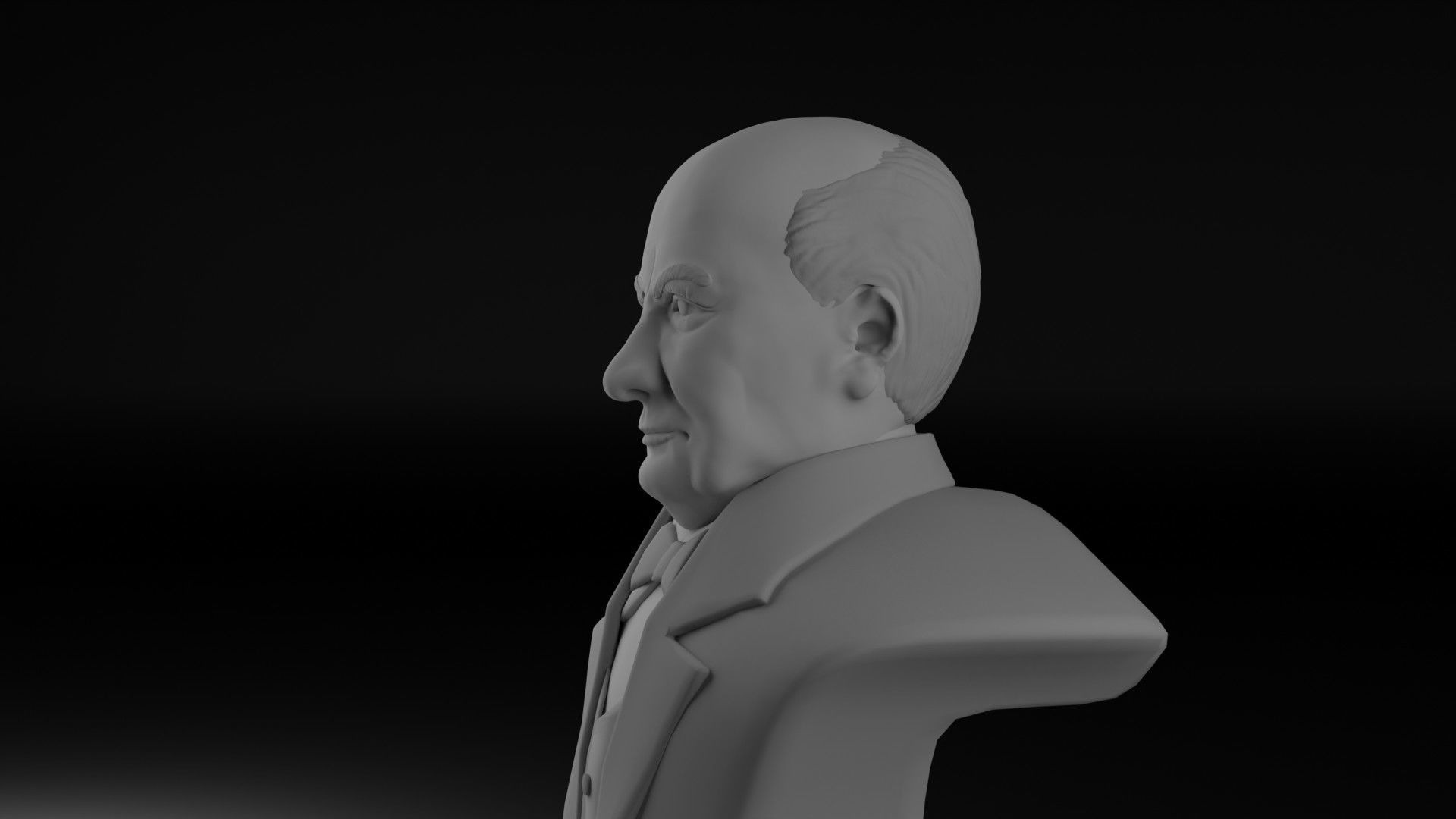 Winston Churchill 3D model_26
