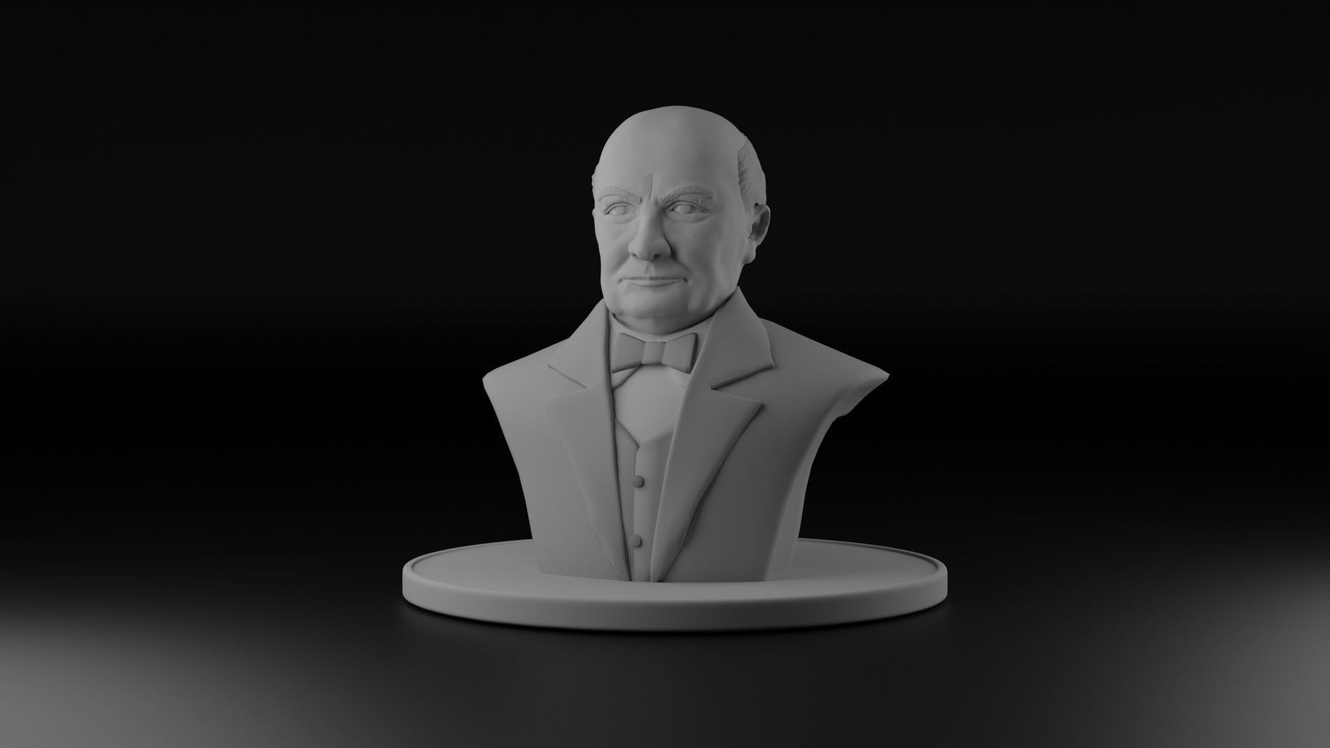 Winston Churchill 3D model_15