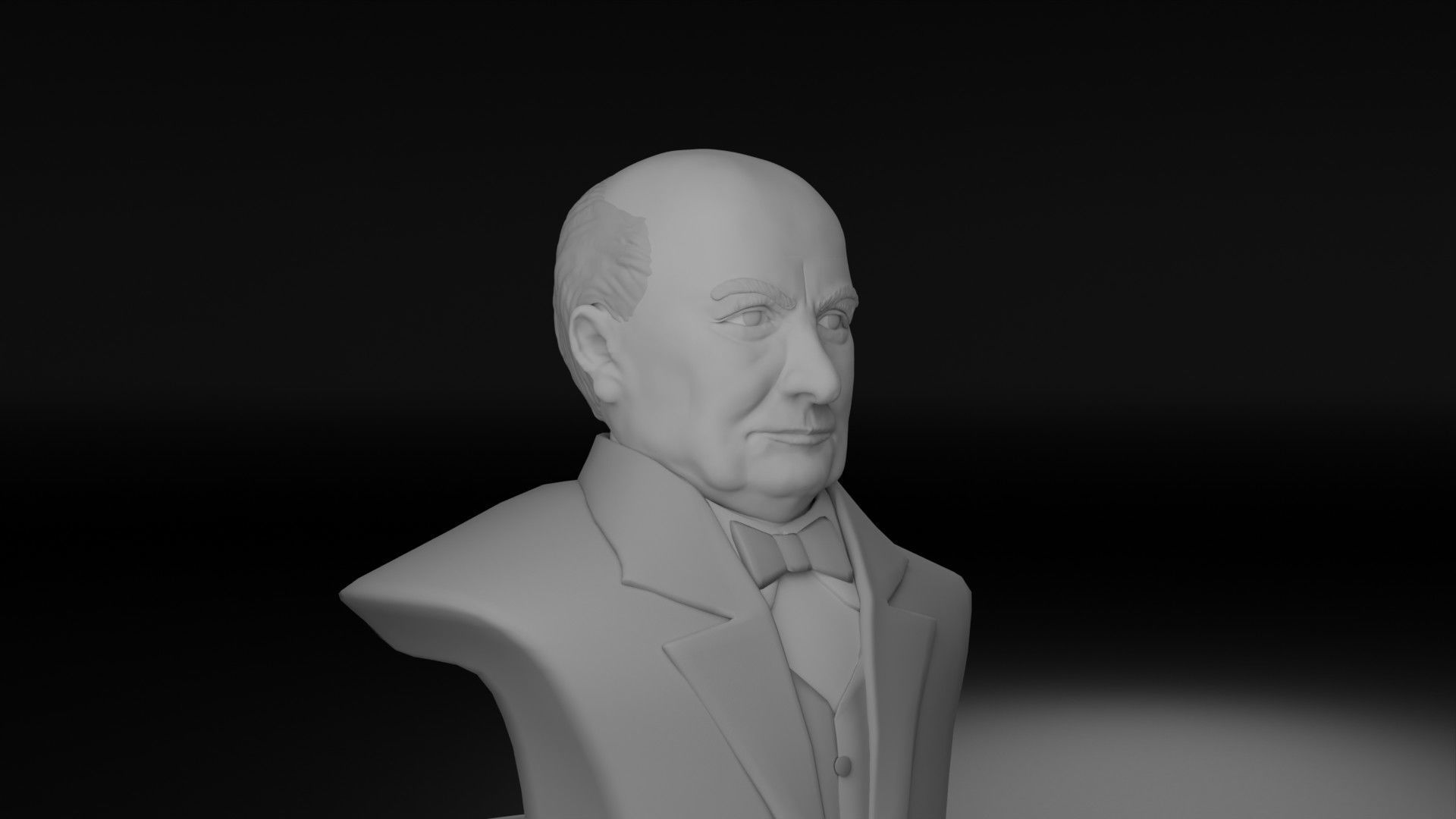 Winston Churchill 3D model_20