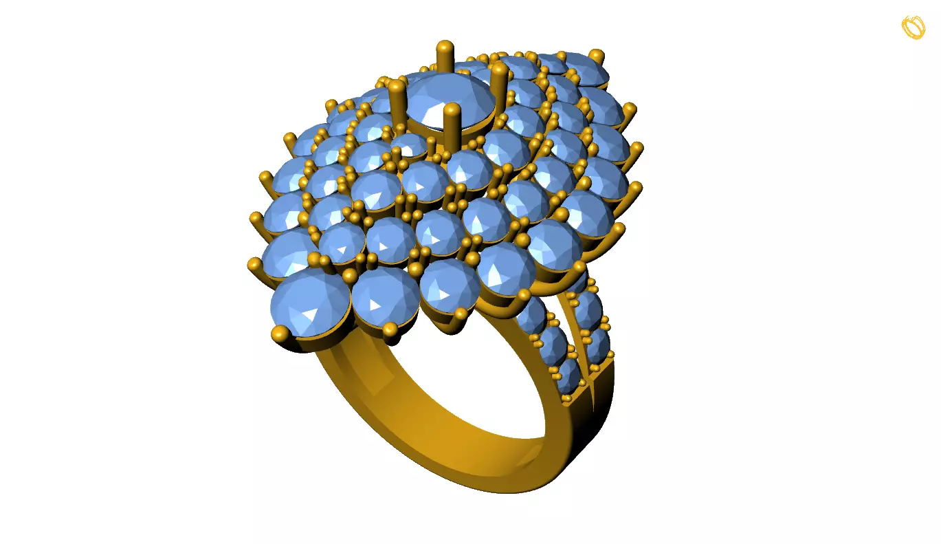 Marquise Ring 3D print model_0