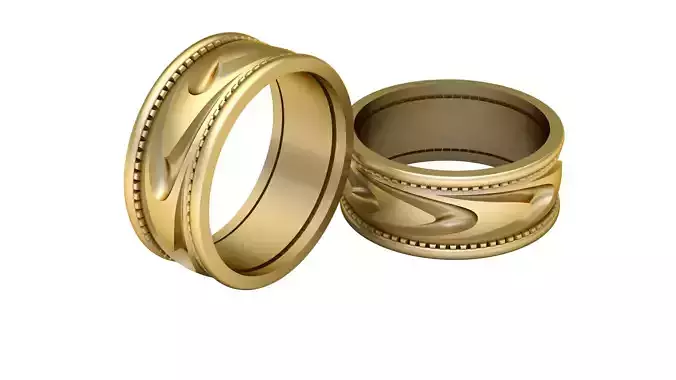 Hip Hop Men Fashion Ring 3d Printable Model 3D print model
