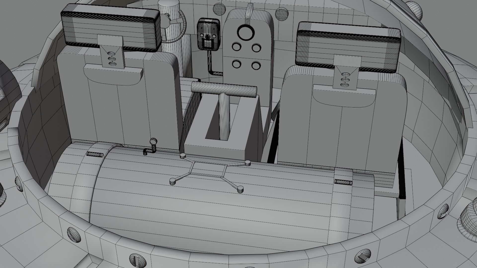 rick and morty space crusier 3D model_10