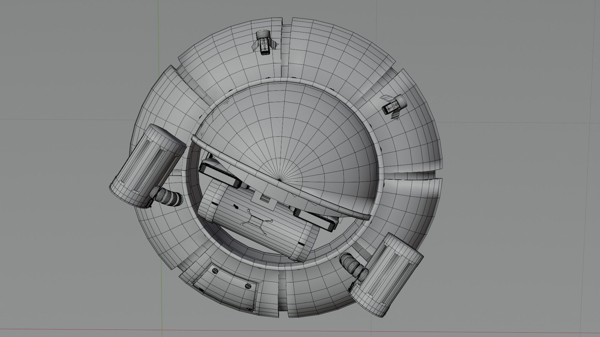 rick and morty space crusier 3D model_6