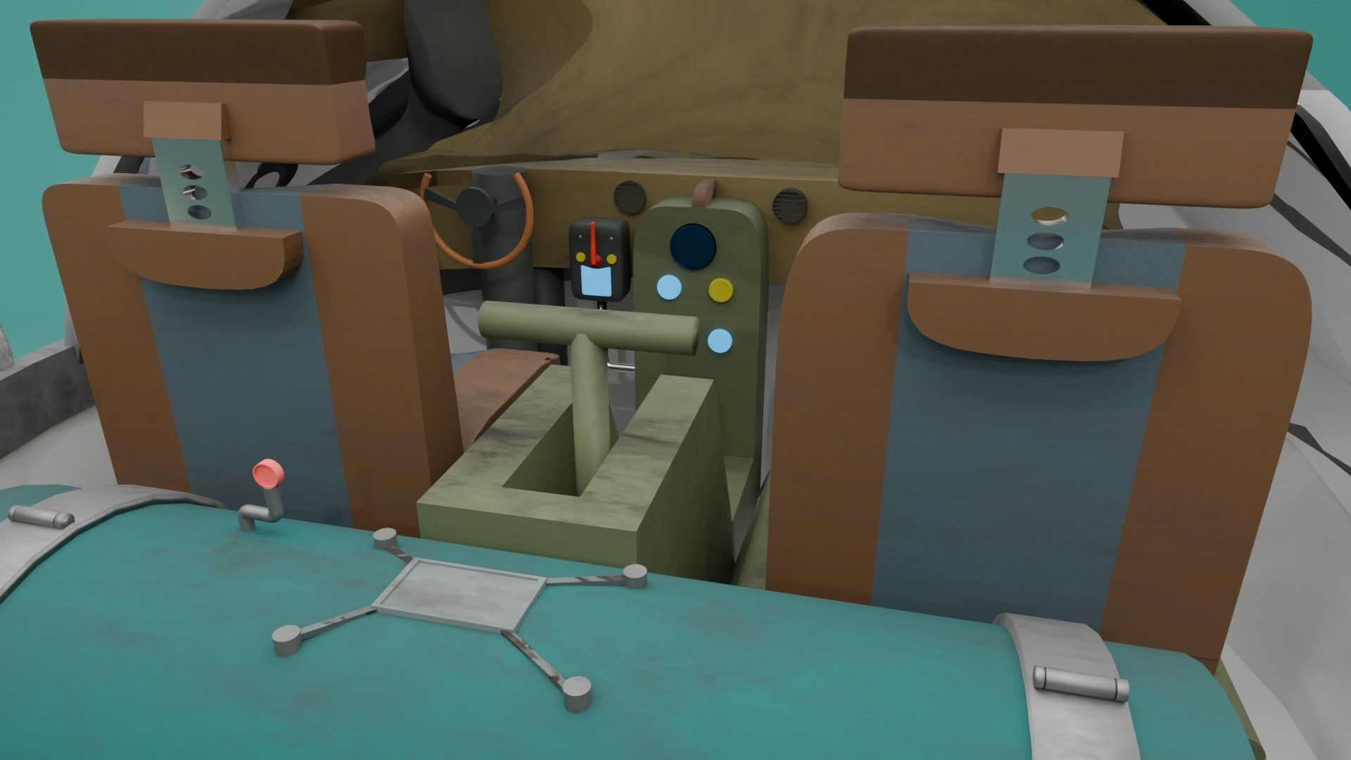 rick and morty space crusier 3D model_5