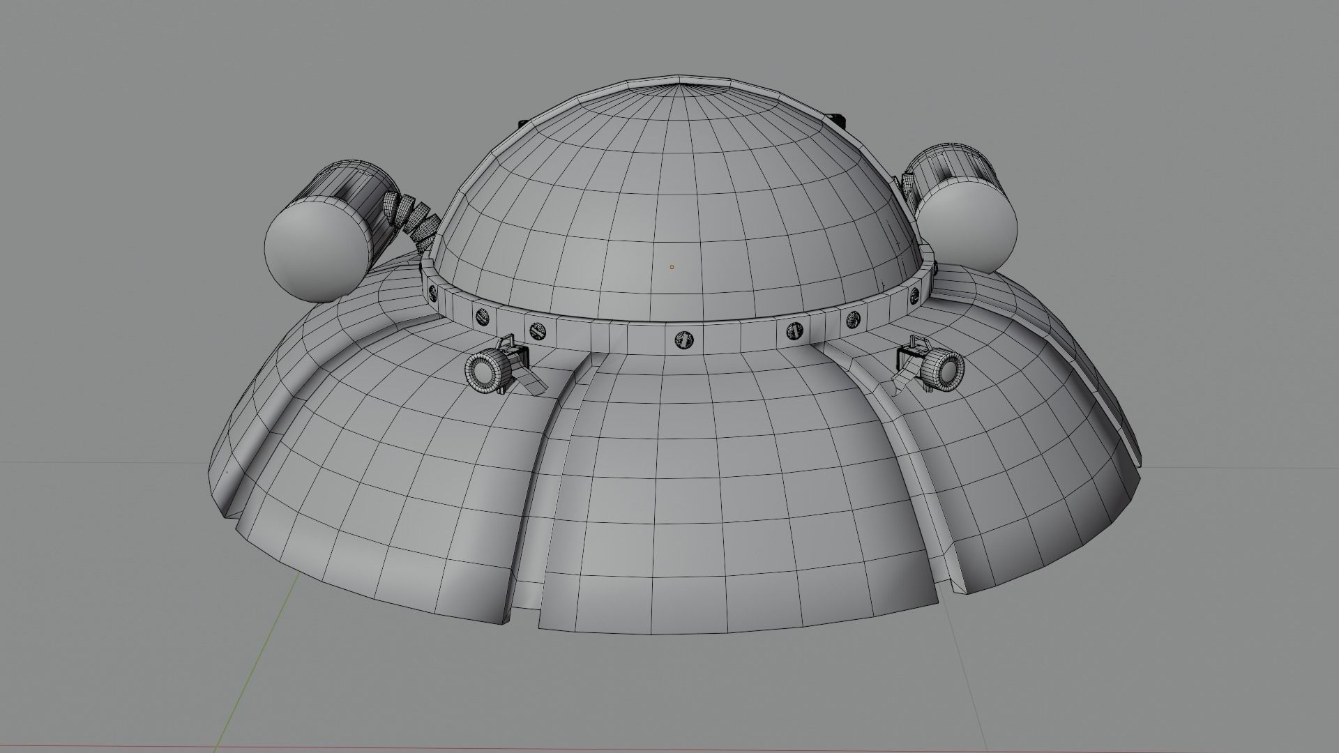 rick and morty space crusier 3D model_8