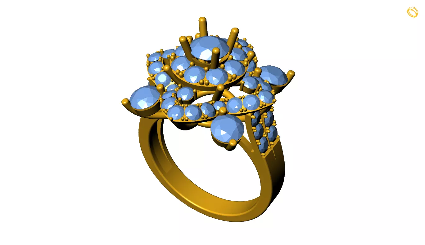 Girl Ring 3D print model_0