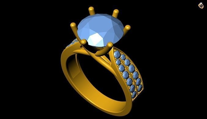 Girl Ring 3D print model