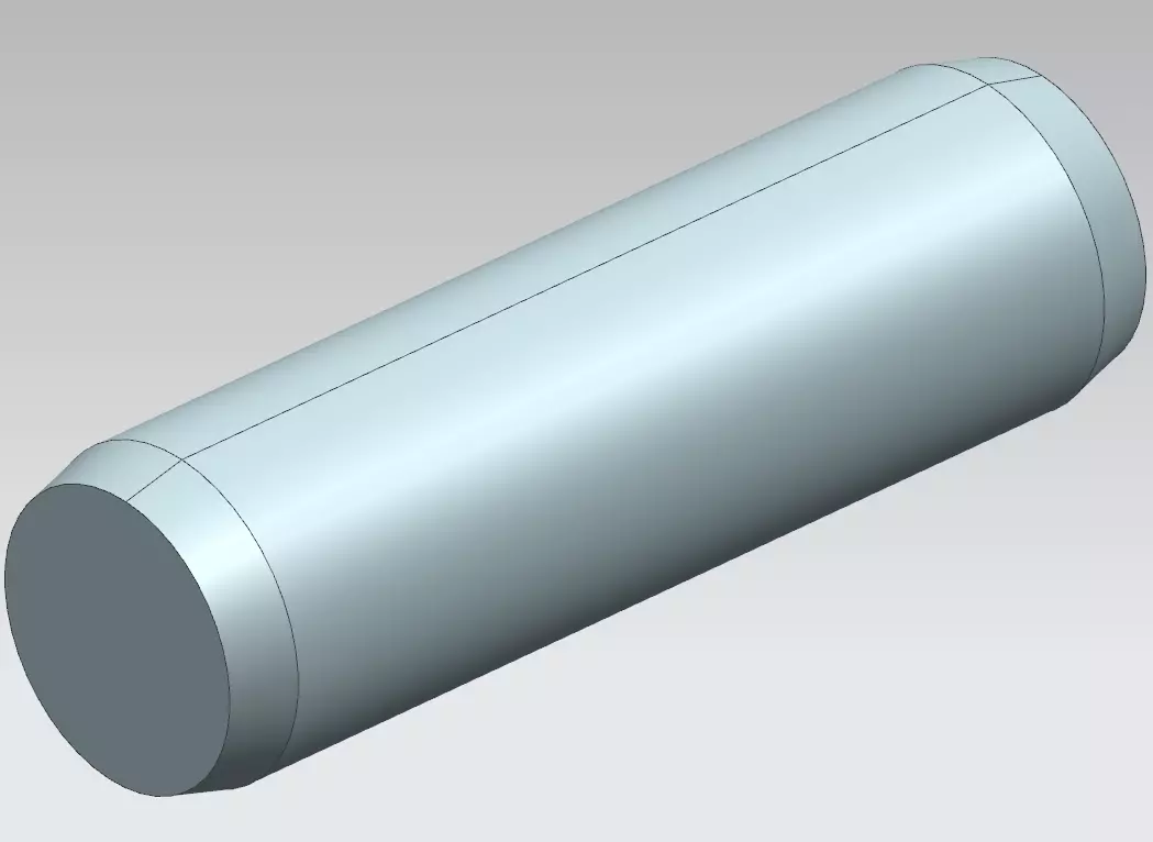 Dowel pin DIA 6 - 20mm long 3D print model_0