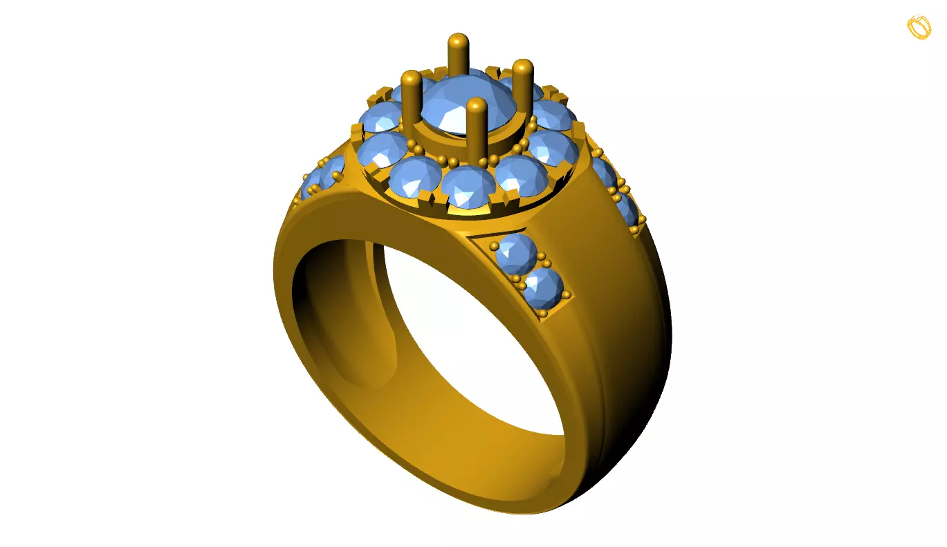 Rings 3D print model_0