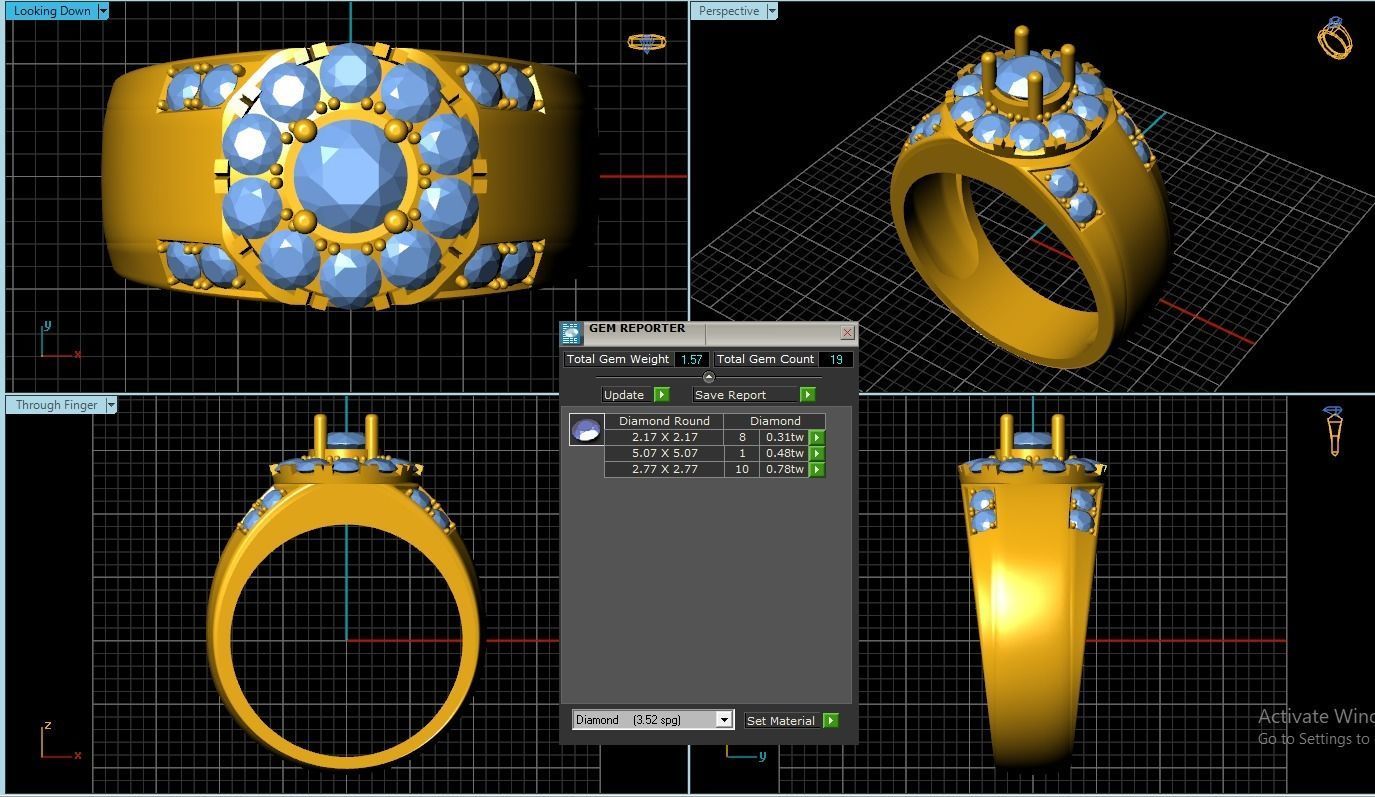 Rings 3D print model_1