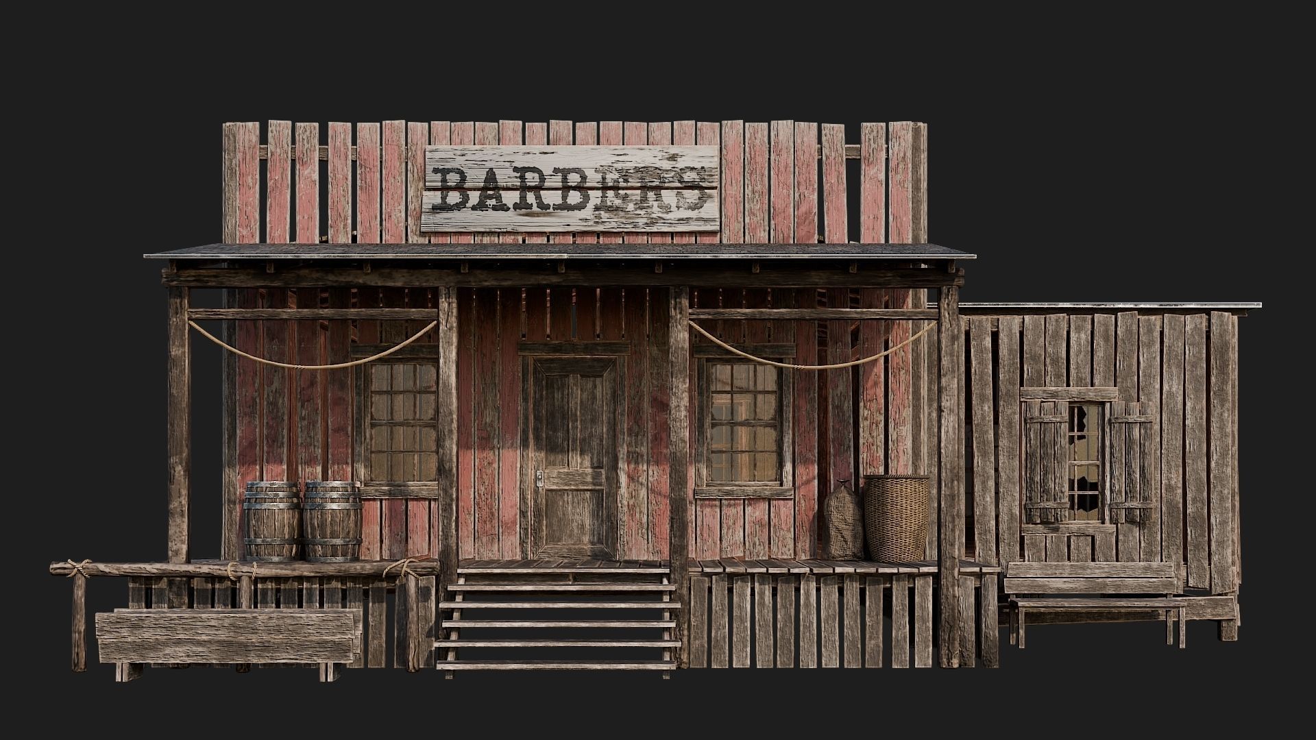 WILD WEST - 50 BUILDINGS 4K WESTERN PACK NEW Low-poly 3D model_28
