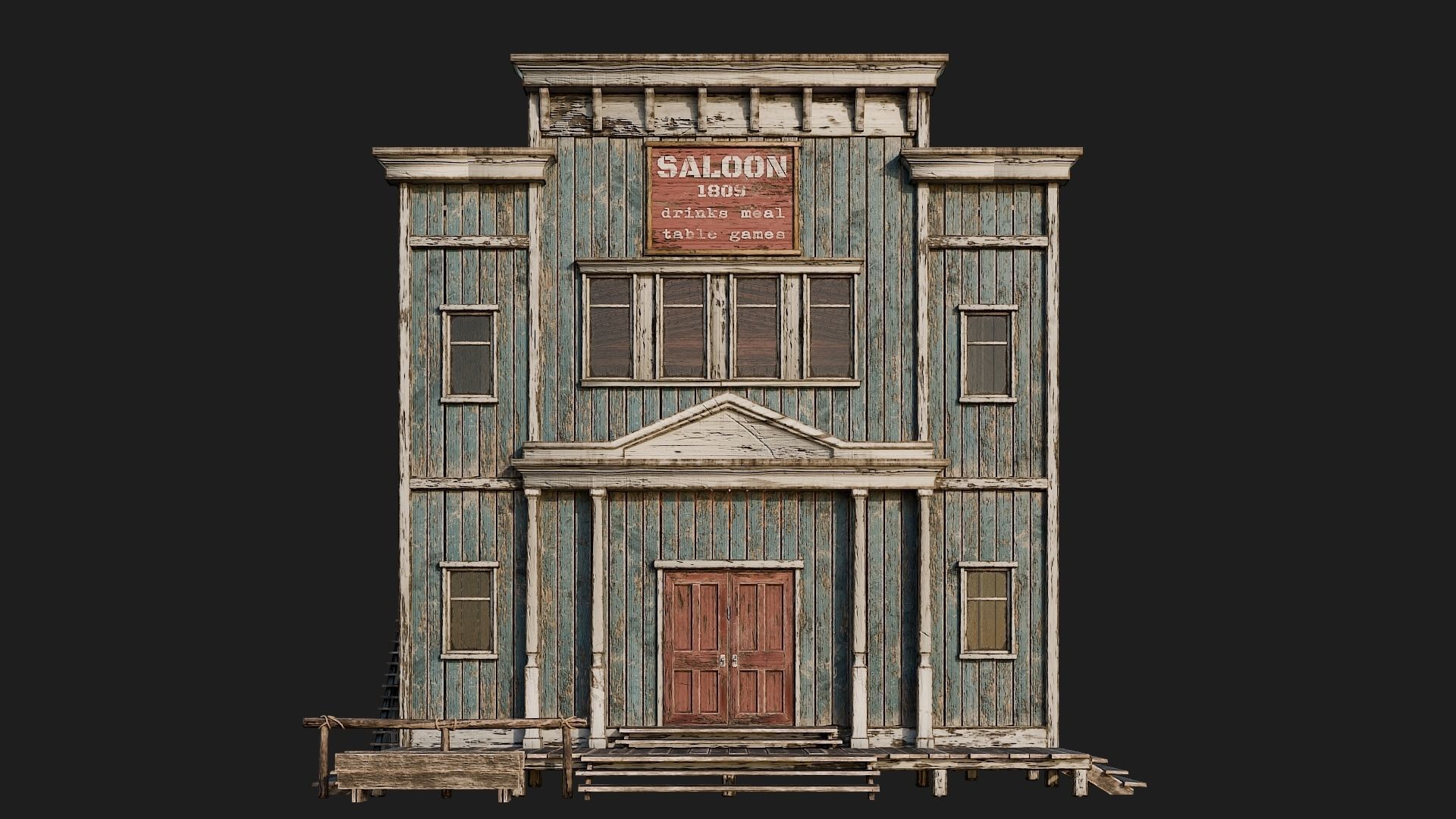 WILD WEST - 50 BUILDINGS 4K WESTERN PACK NEW Low-poly 3D model_57