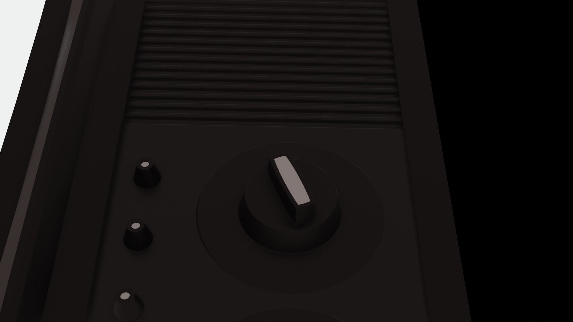 Vintage Retro Television 3D model_11