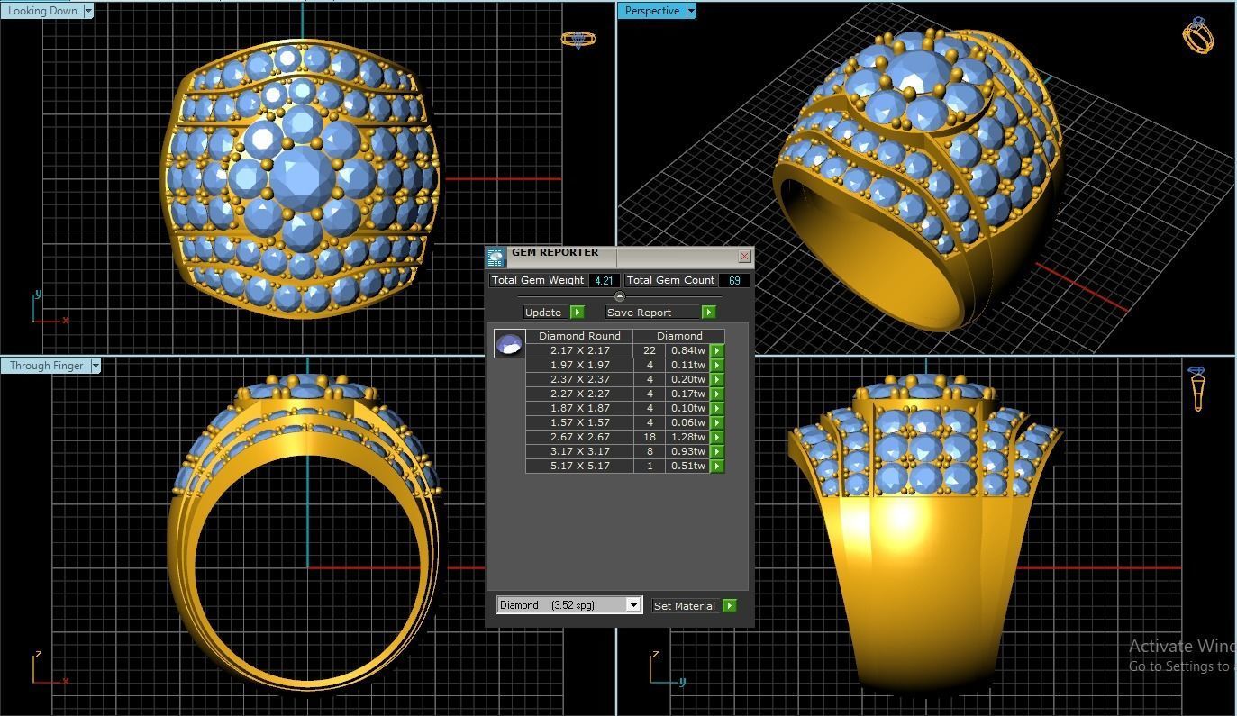 Man Ring 3D print model_1