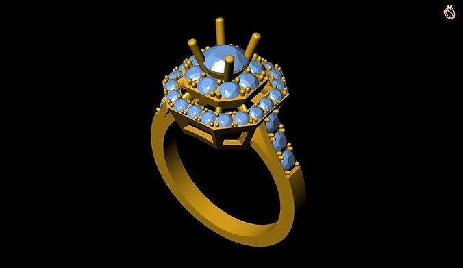 Girl Ring 3D print model
