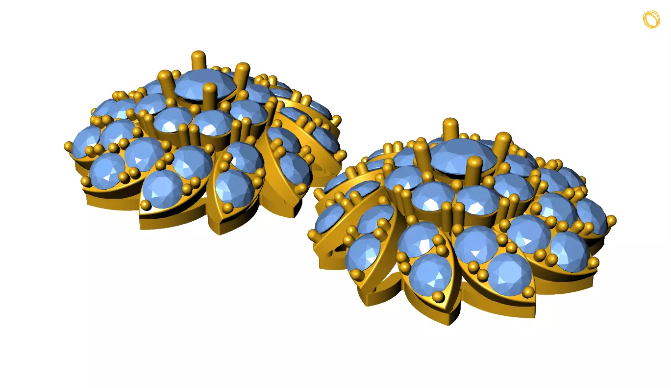 Earring 3D print model_0