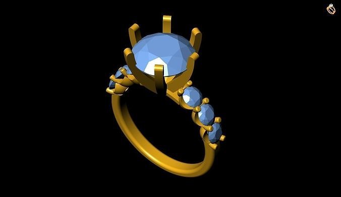 Girl Ring 3D print model