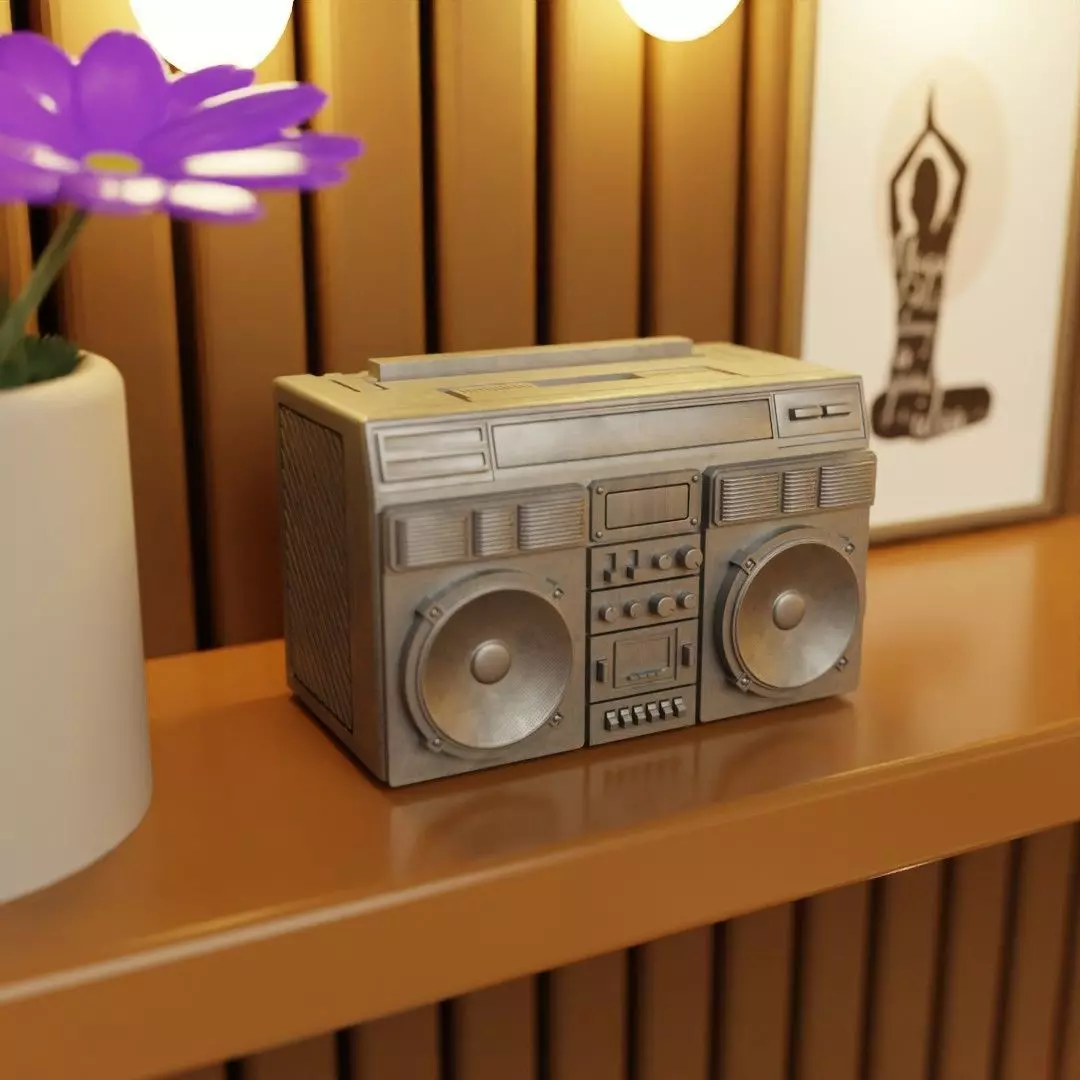 BoomBox Low-poly 3D model