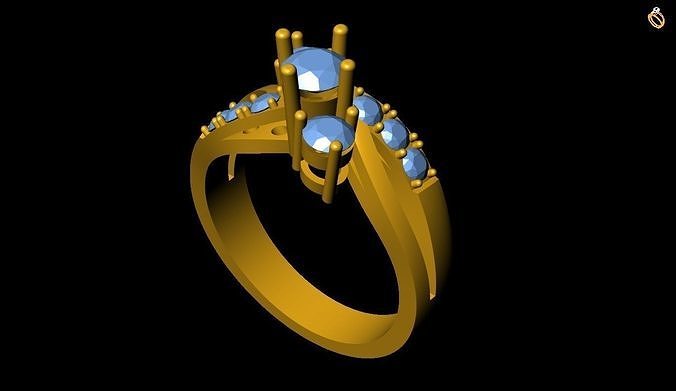 Girl Ring 3D print model