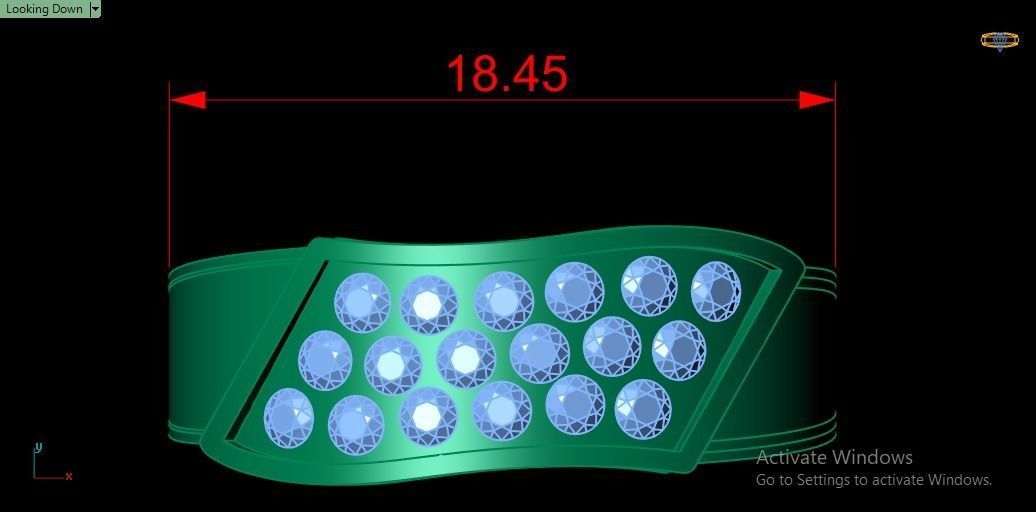 MEN FASHION DIMOND RING 3D PRINTABLE MODEL 3D print model_5