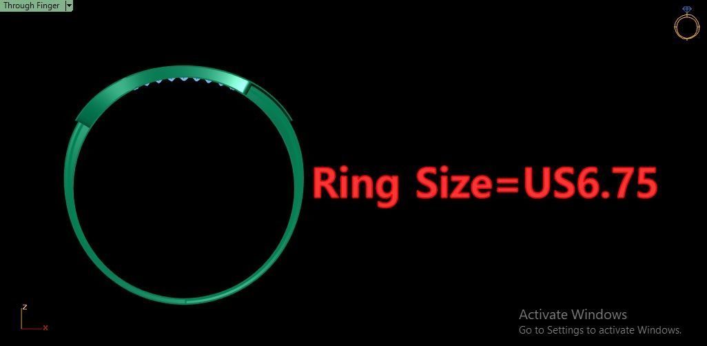 MEN FASHION DIMOND RING 3D PRINTABLE MODEL 3D print model_6