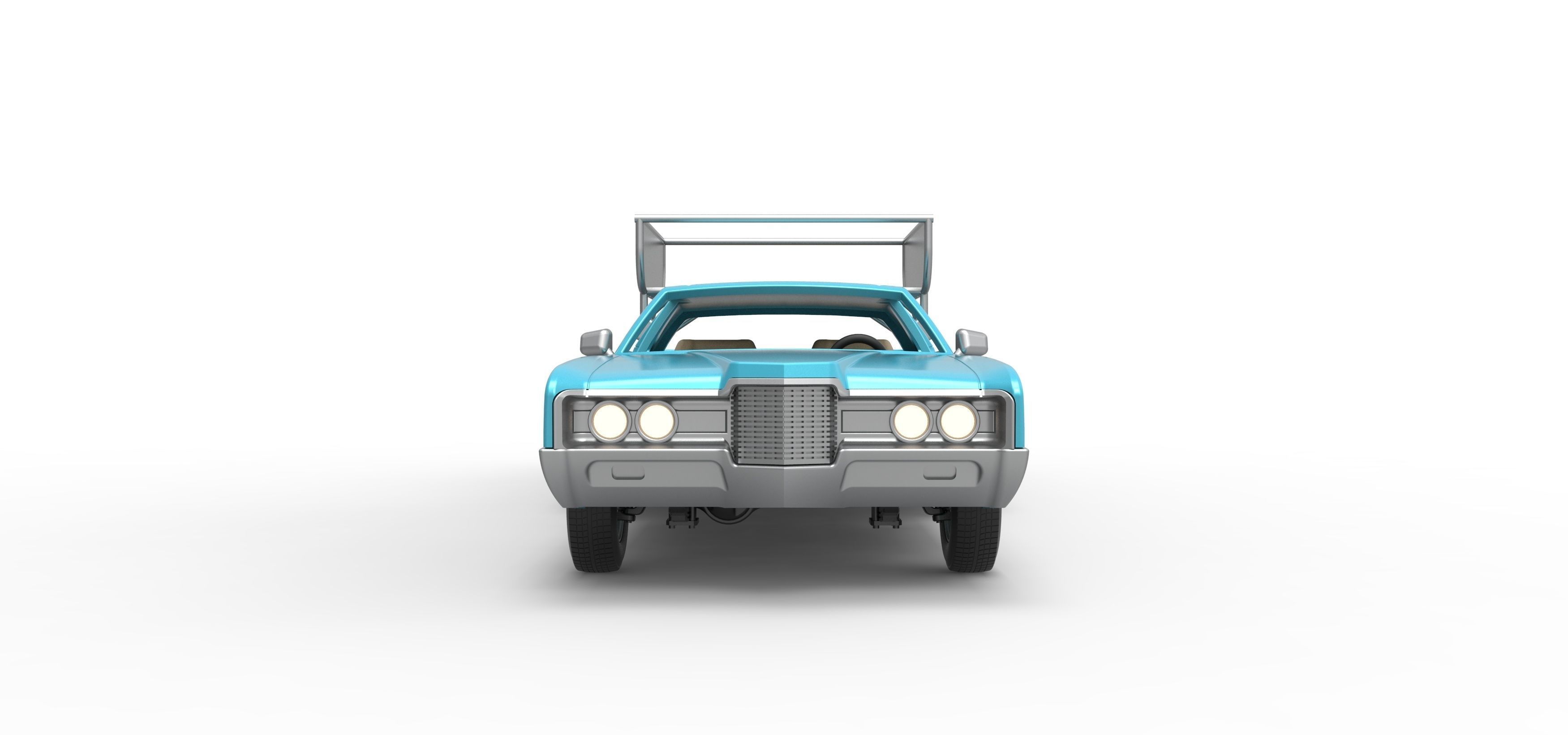 Vintage Transporter truck for Race car V4 Scale 1 to 25 3D print model_14