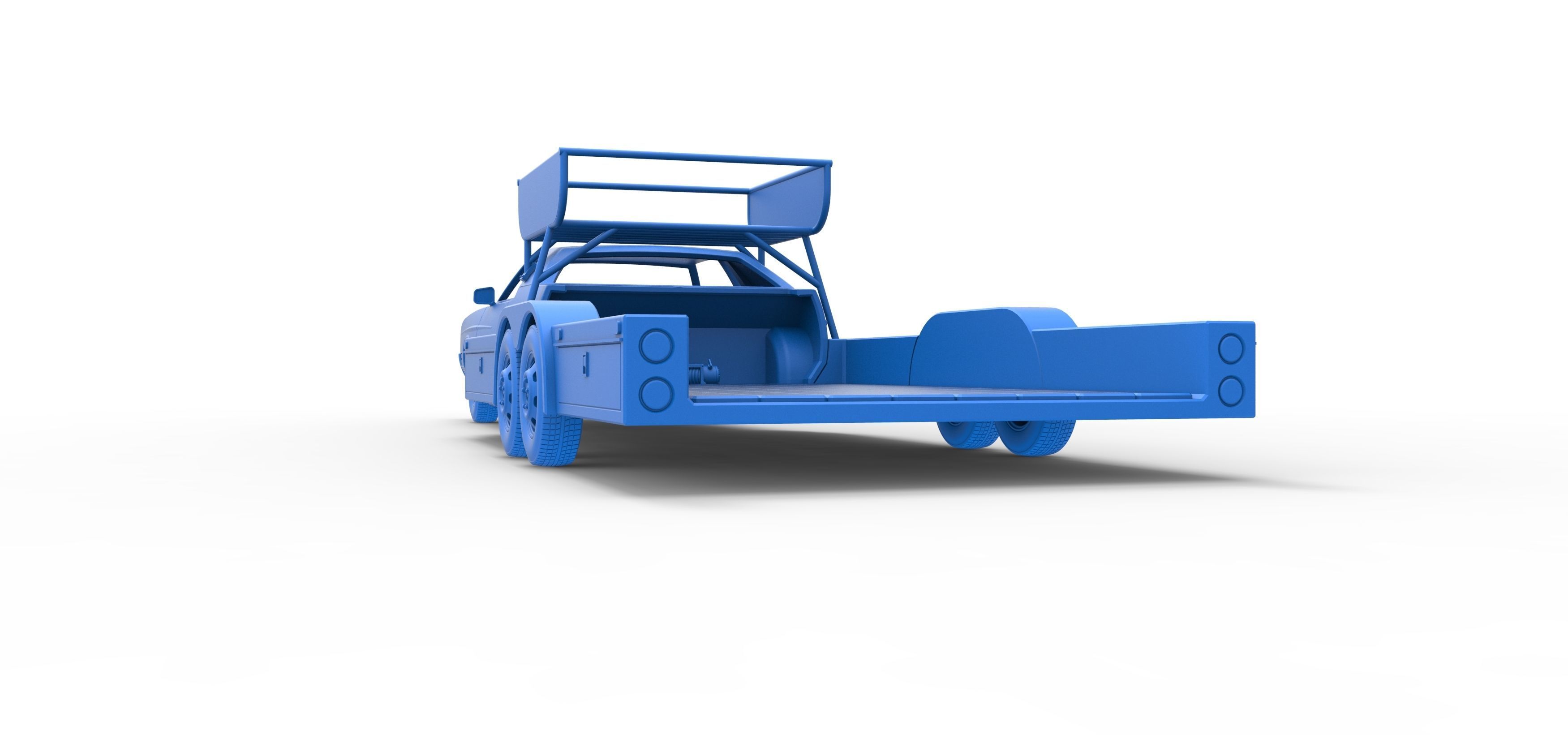 Vintage Transporter truck for Race car V4 Scale 1 to 25 3D print model_46