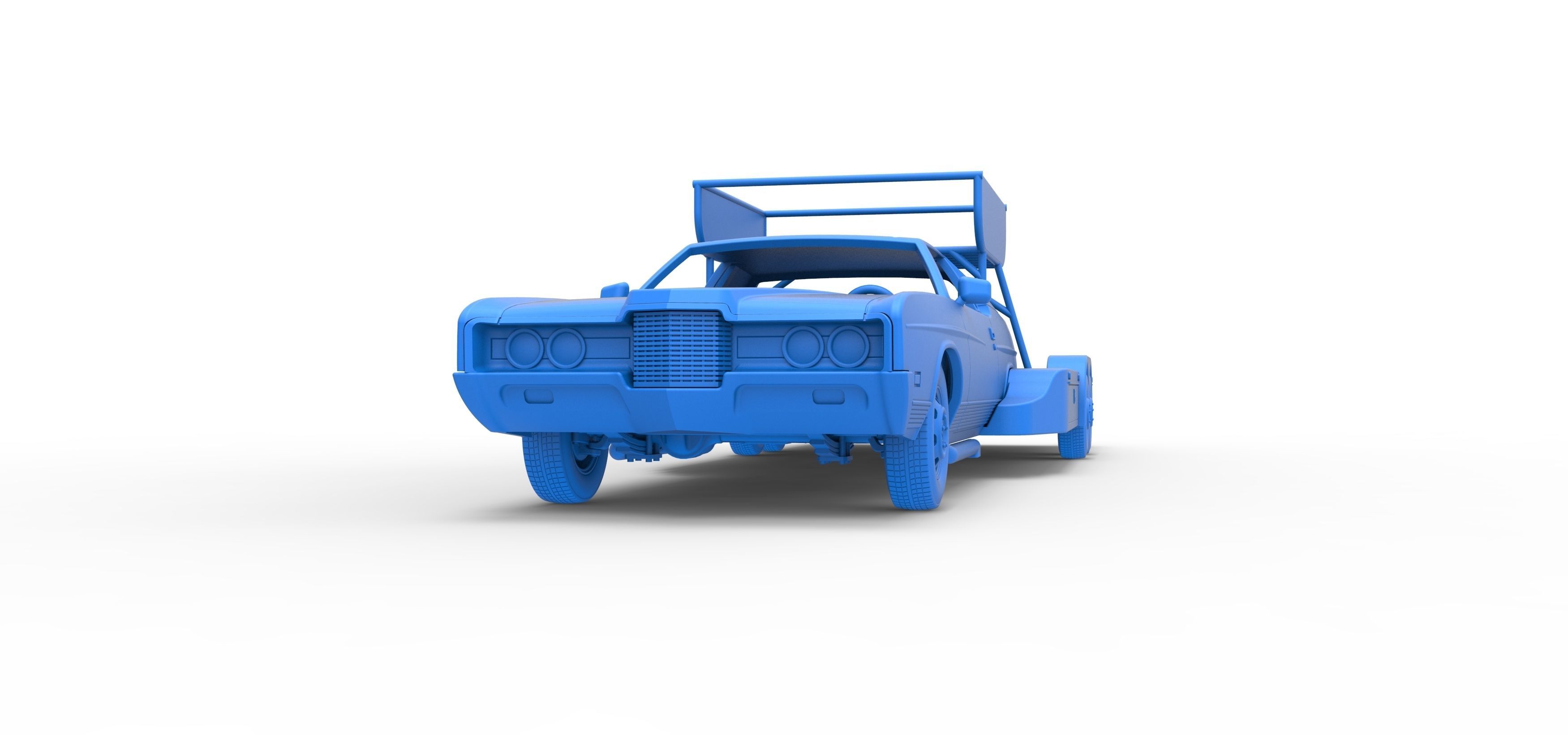 Vintage Transporter truck for Race car V4 Scale 1 to 25 3D print model_37