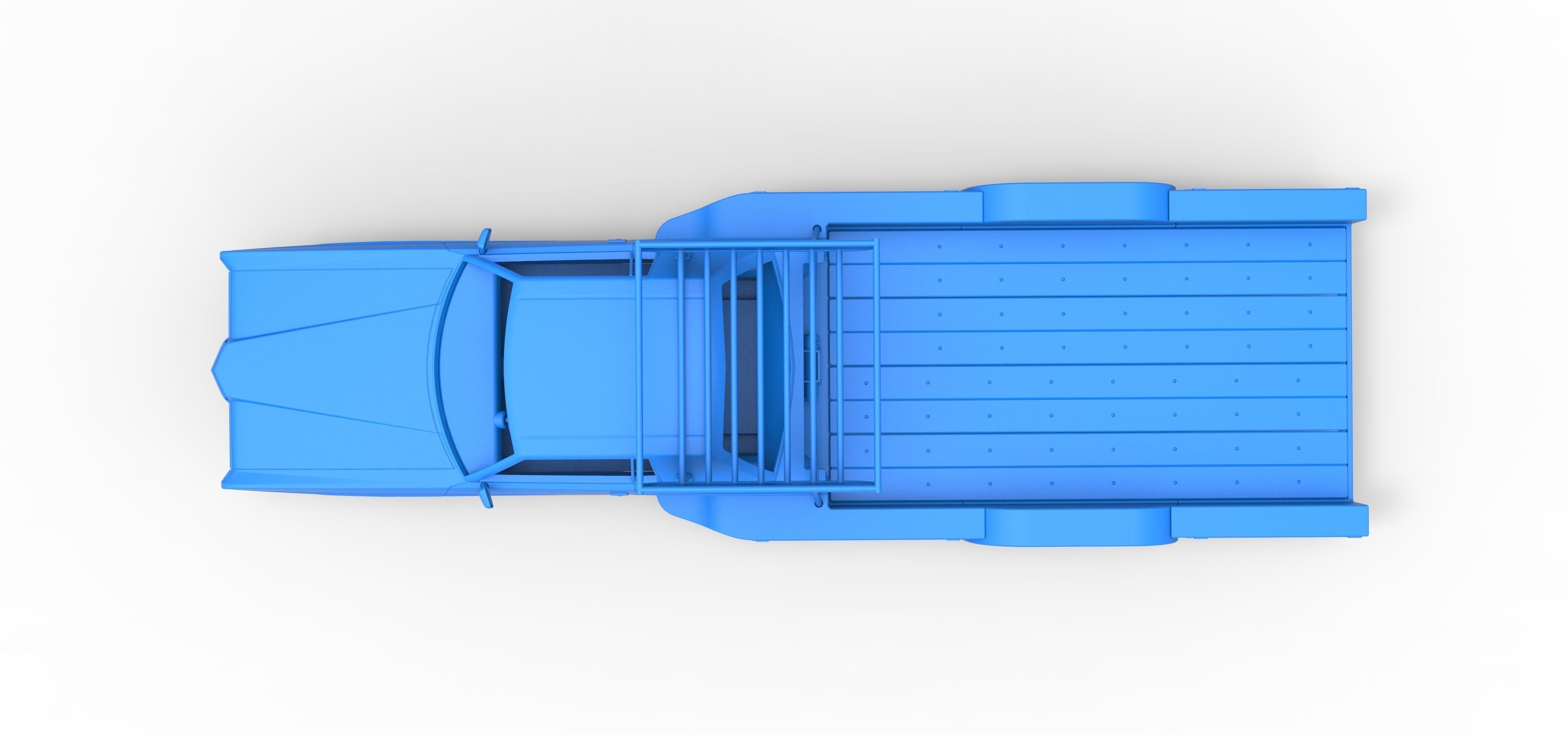 Vintage Transporter truck for Race car V4 Scale 1 to 25 3D print model_42