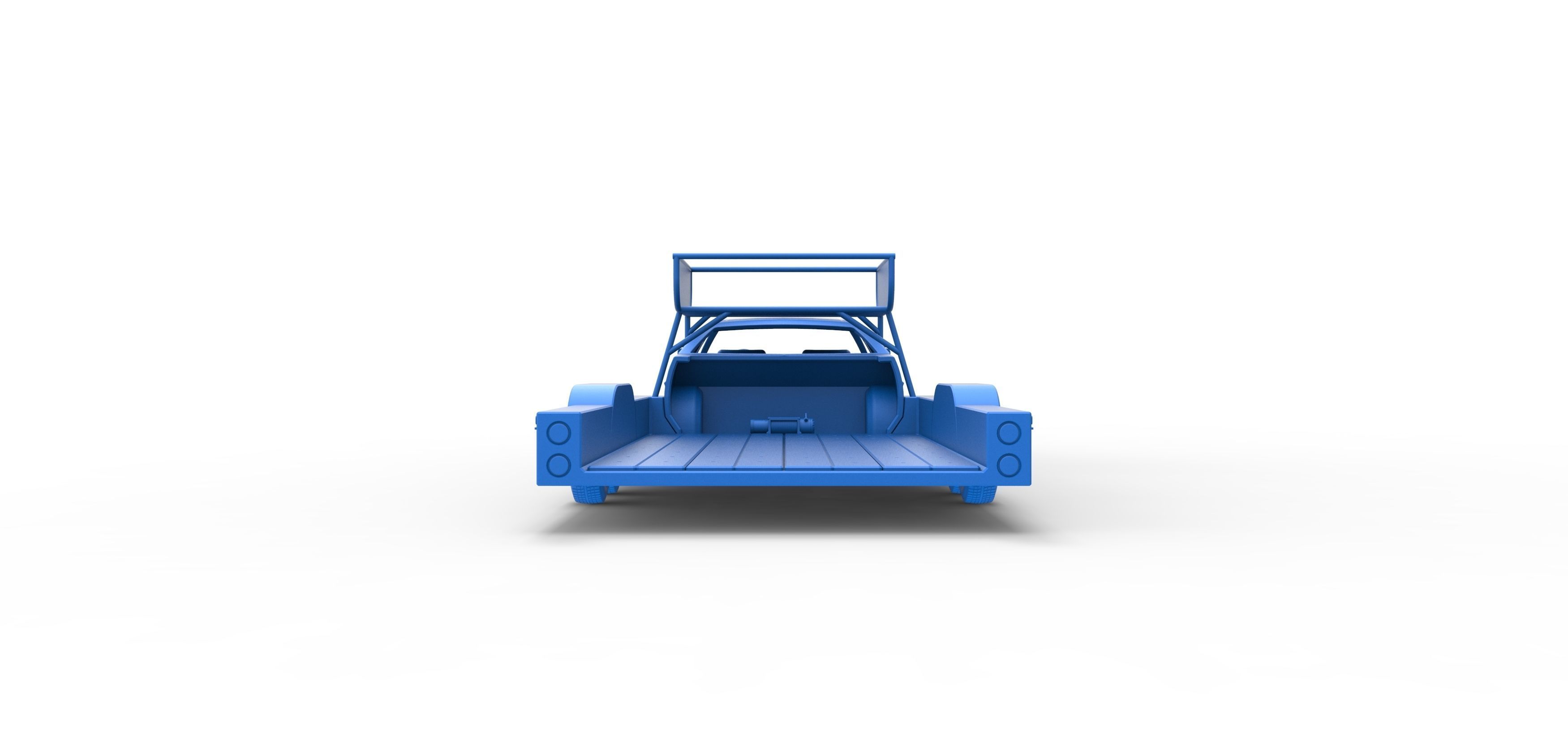 Vintage Transporter truck for Race car V4 Scale 1 to 25 3D print model_47