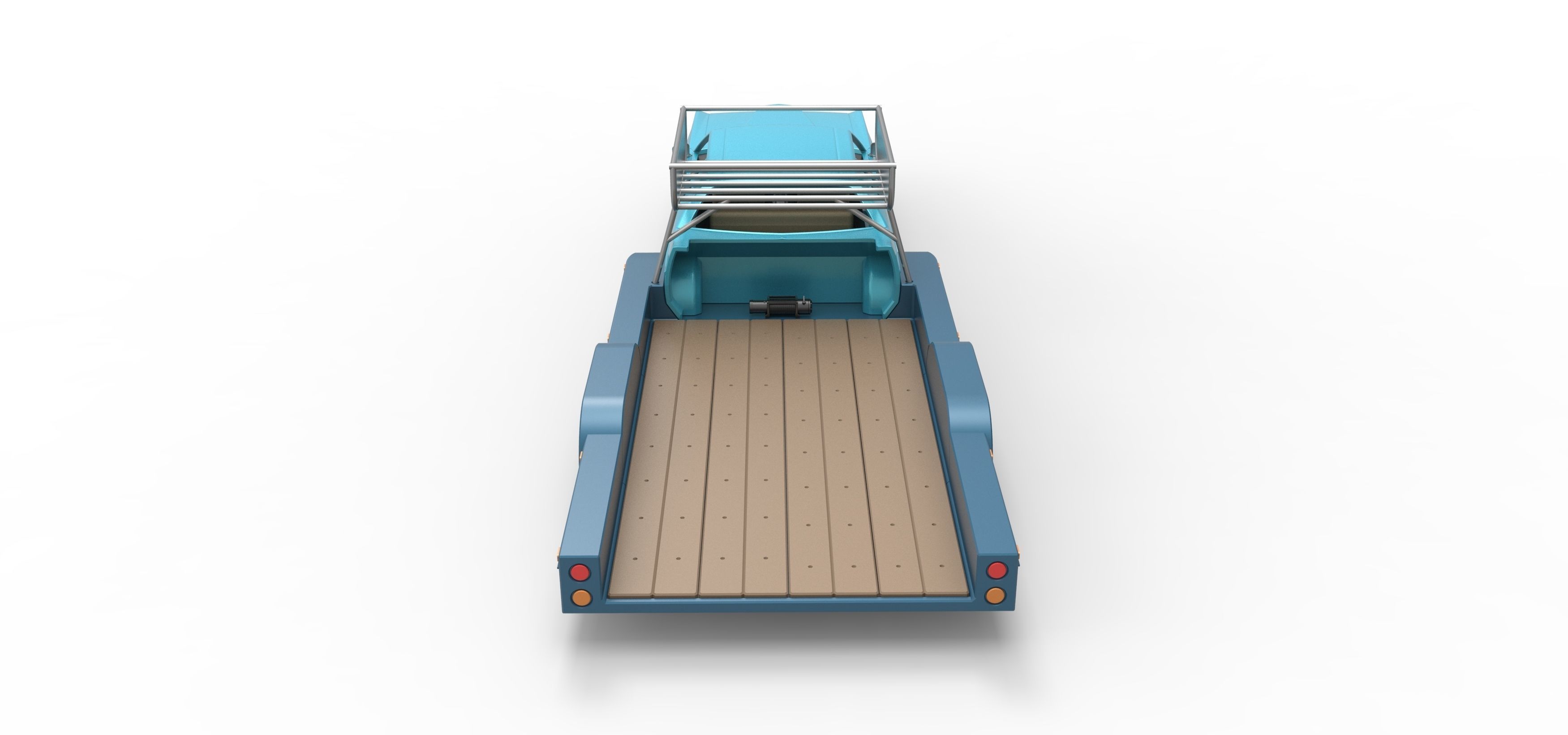 Vintage Transporter truck for Race car V4 Scale 1 to 25 3D print model_24