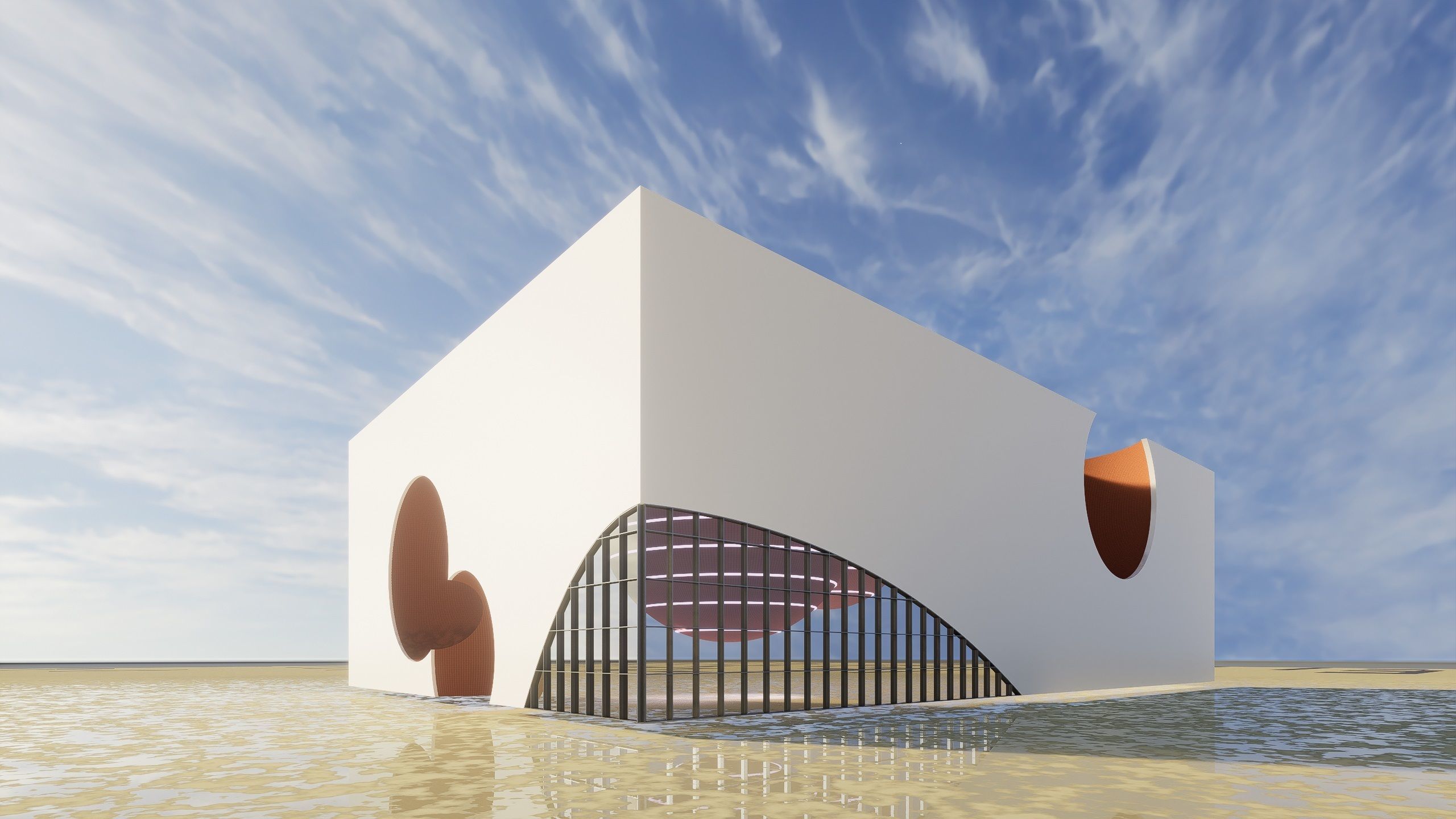 Space Museum - Revit Project with Rhino Inside Revit workflow 3D model_5