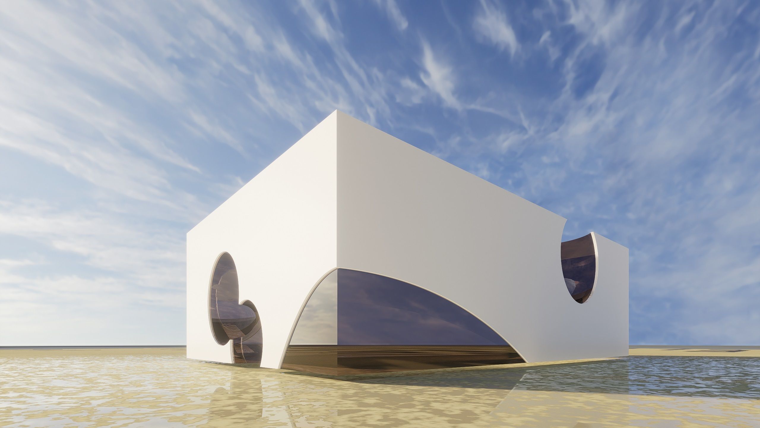 Space Museum - Revit Project with Rhino Inside Revit workflow 3D model_3