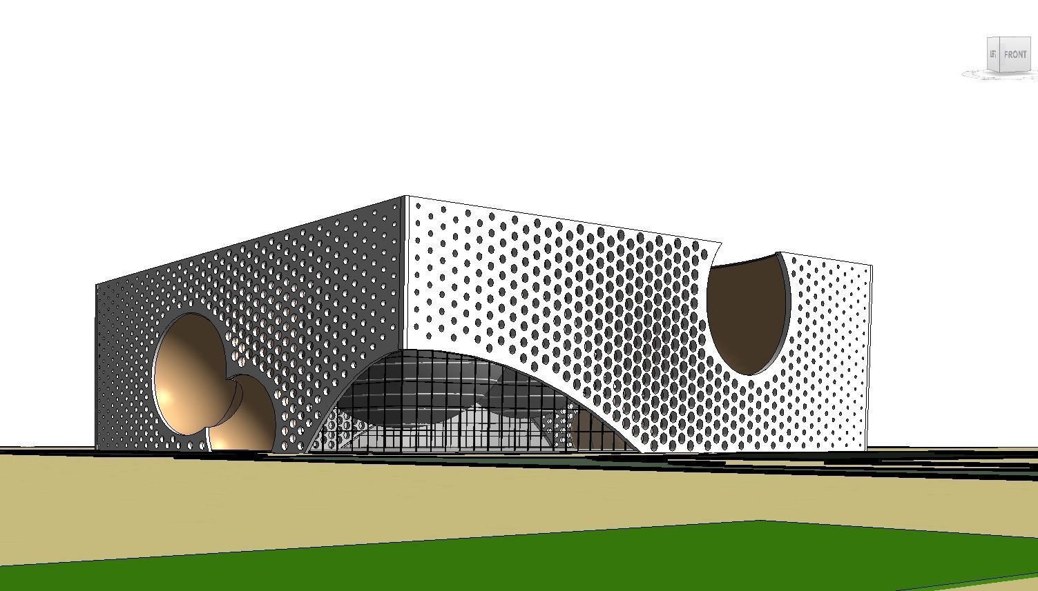 Space Museum - Revit Project with Rhino Inside Revit workflow 3D model_18