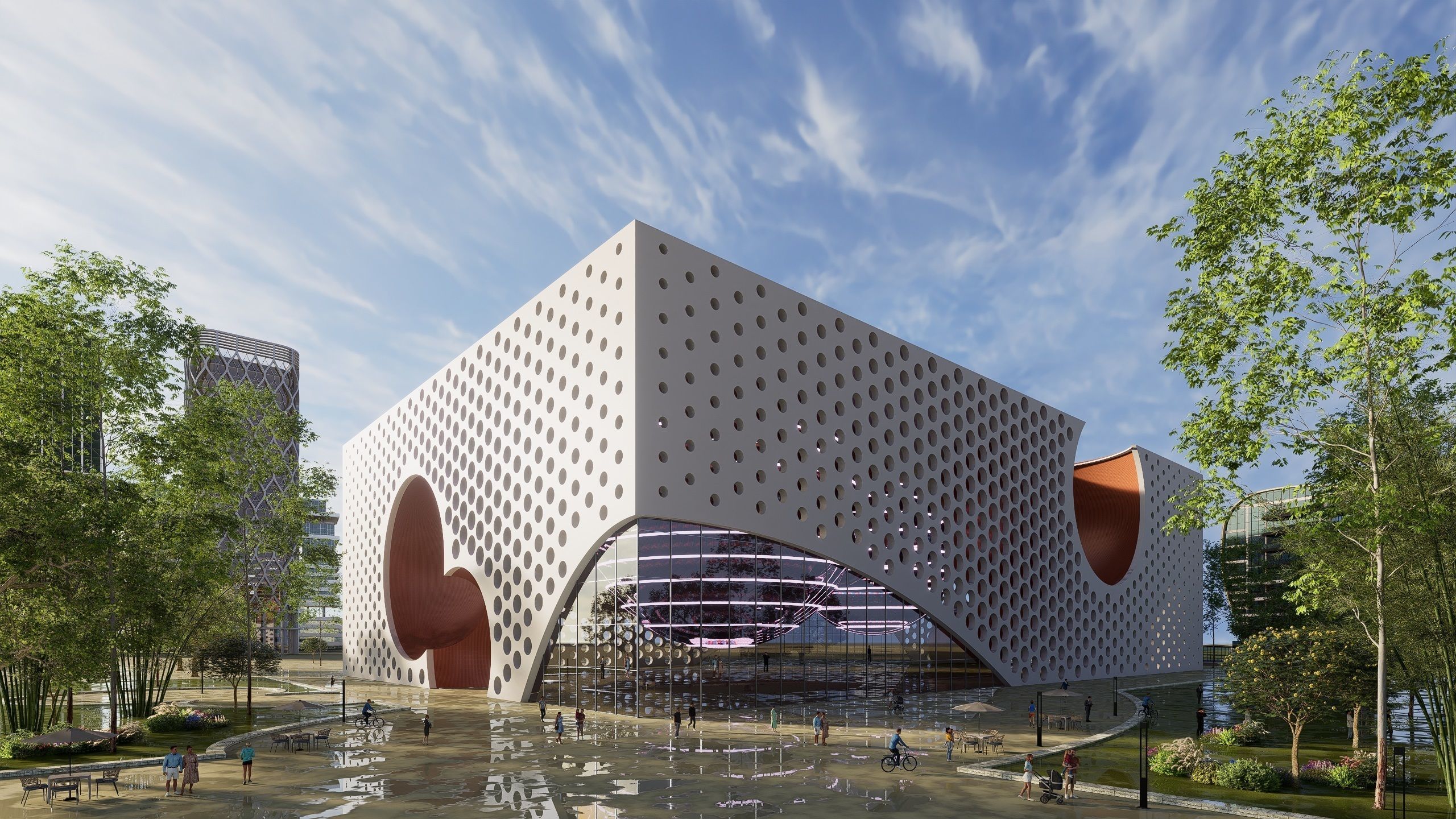 Space Museum - Revit Project with Rhino Inside Revit workflow 3D model_13