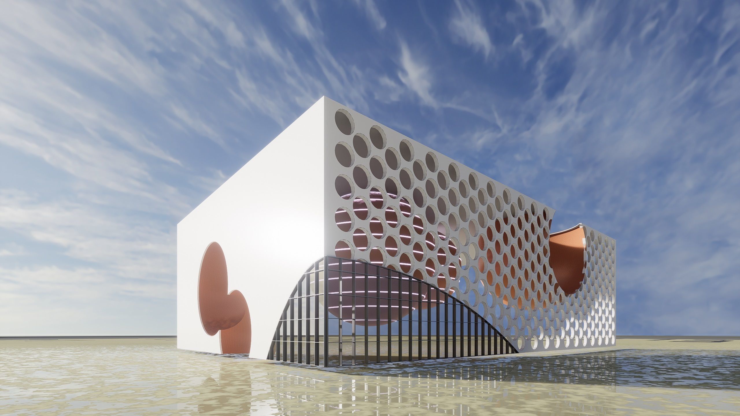 Space Museum - Revit Project with Rhino Inside Revit workflow 3D model_6