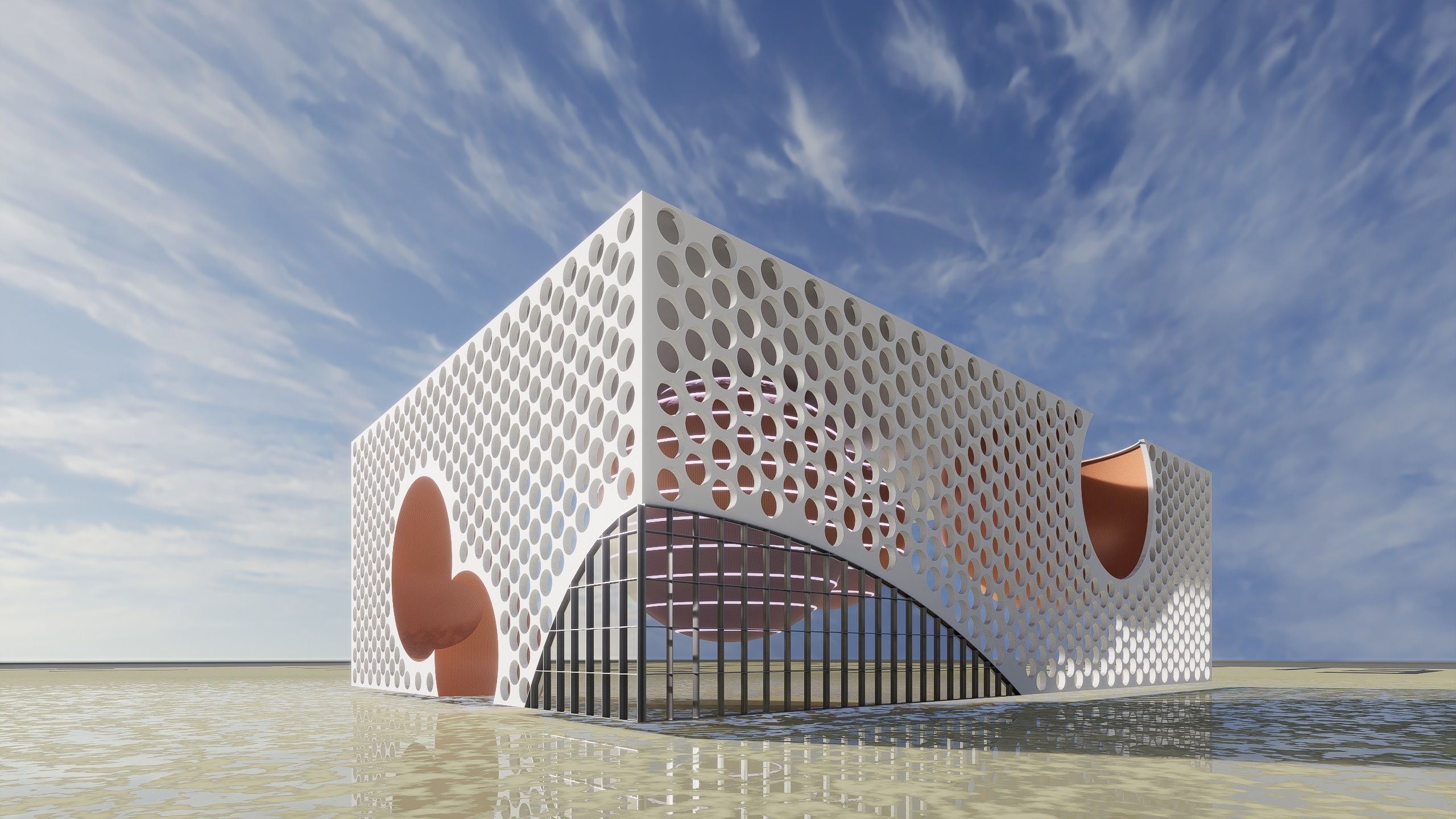 Space Museum - Revit Project with Rhino Inside Revit workflow 3D model_8