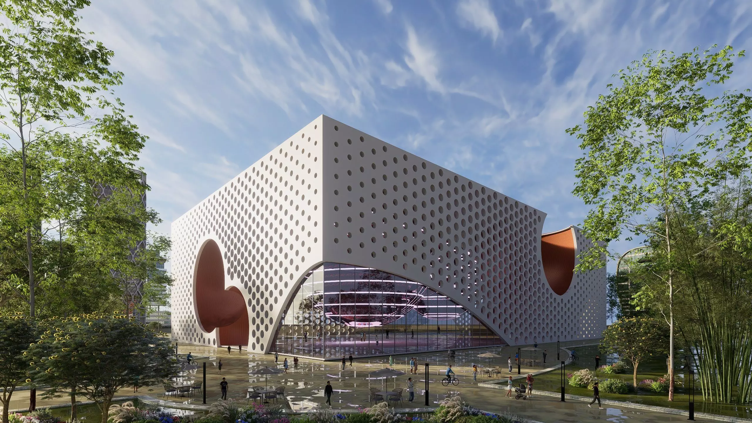 Space Museum - Revit Project with Rhino Inside Revit workflow 3D model_0