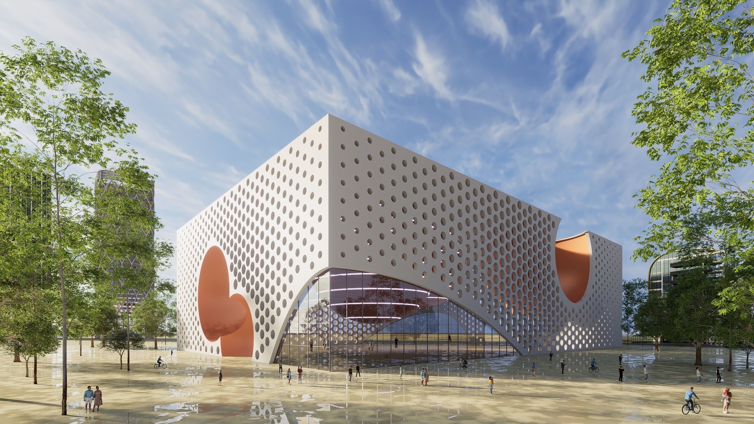 Space Museum - Revit Project with Rhino Inside Revit workflow 3D model_11