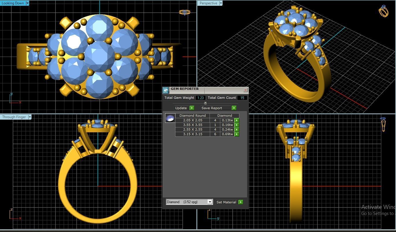 Girl Ring 3D print model_1