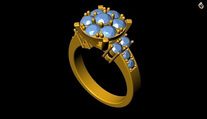 Girl Ring 3D print model