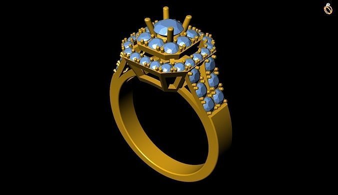 Girl Ring 3D print model