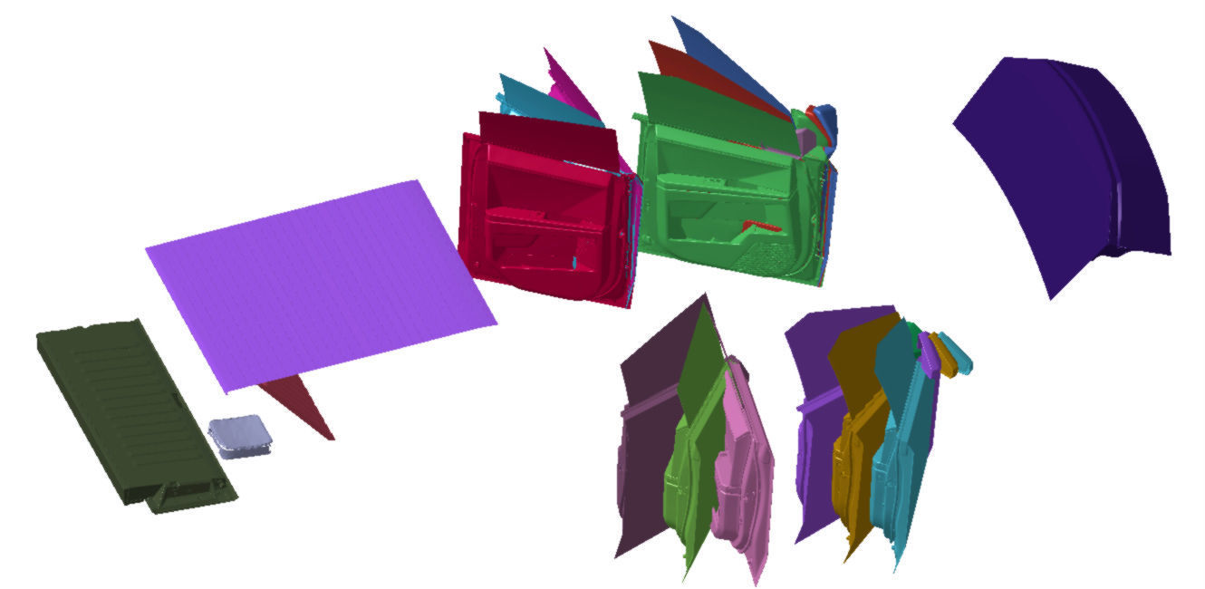 Tesla Cybertruck Foundation Edition 2024 Vehicle 3d scan data 3D model_18