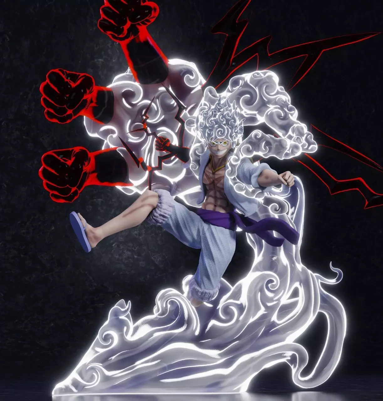 LUFFY GEAR FIVE 5 - ONE PIECE 3D PRINT MODEL 3D print model_0