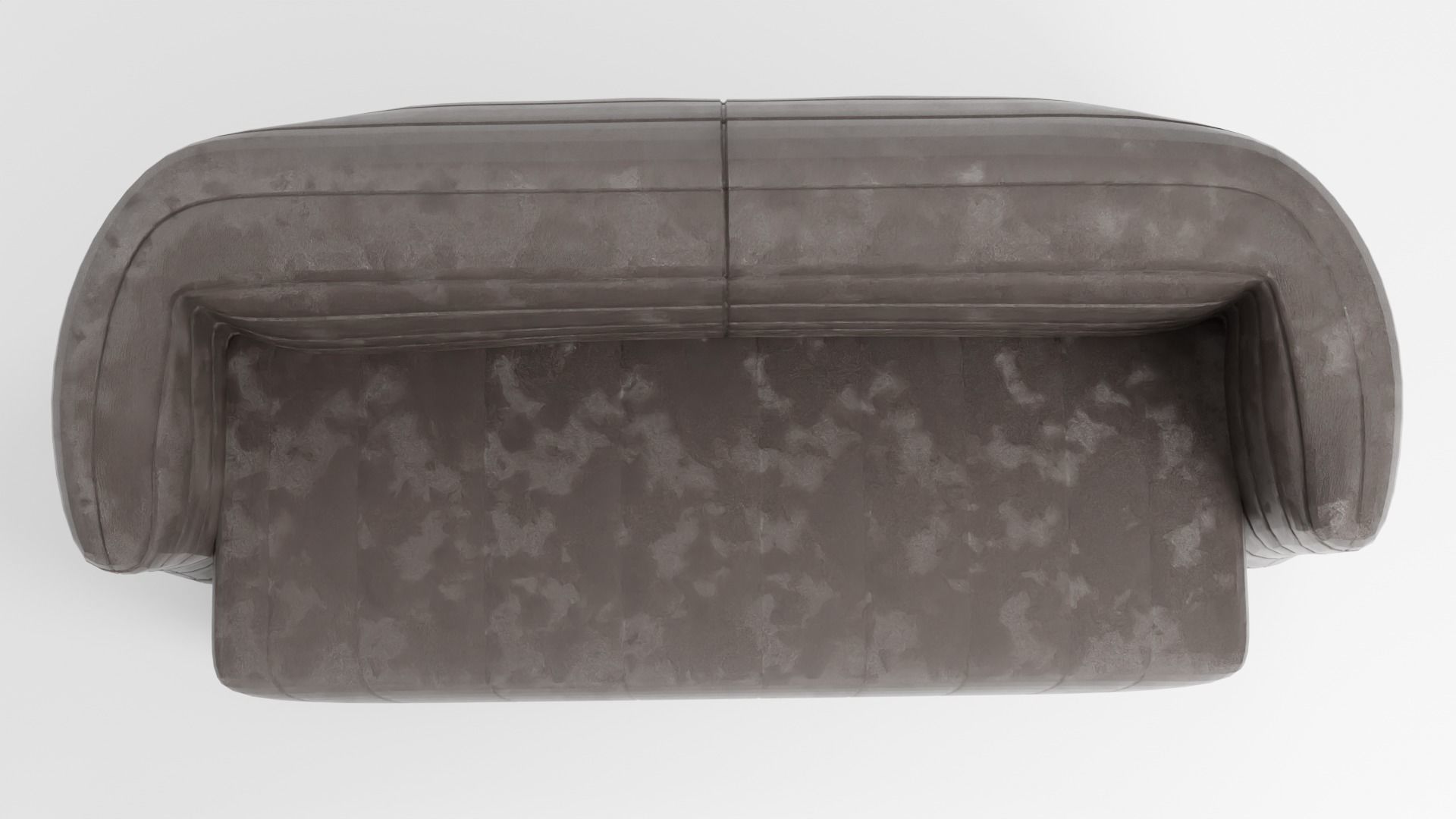 Modern style sofa made of suede in dark colors 3D model_5