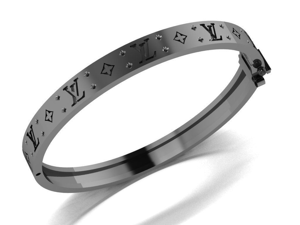 LV Bracelets 3D print model_2