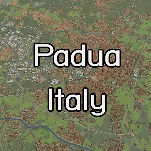 Padua Italy - city and urban 3D model