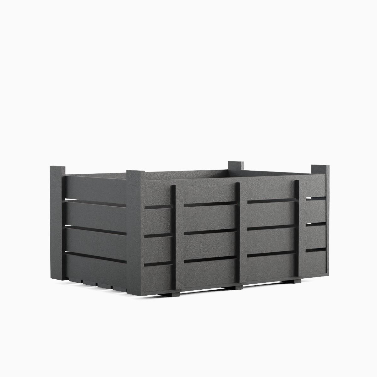 Plastic Crate 05 Low-poly 3D model_2